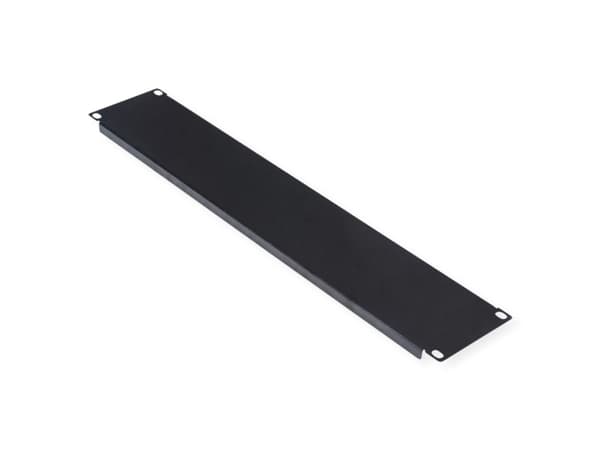 ROLINE 26.21.0094, Blank panel, Svart, Stål, 2U, 480 mm, 89 mm