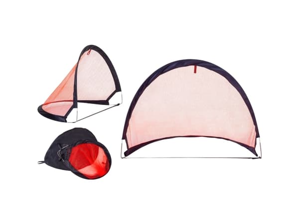 Pure2improve P2I350000, 800 mm, 600 mm, 600 mm, 2 pc(s), Football goal set, Fibreglass, Nylon