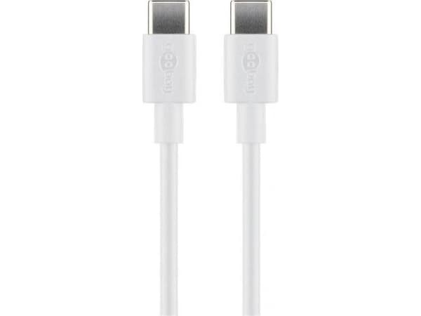 Goobay 66315, 0,5 m, USB C, USB C, USB 2.0, 480 Mbit/s, Vit