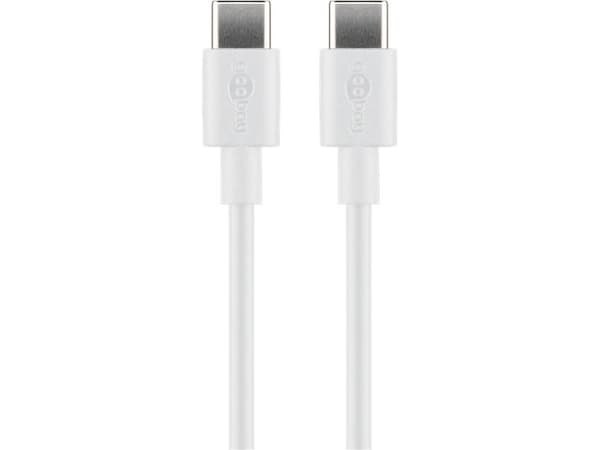 Goobay 66315, 0,5 m, USB C, USB C, USB 2.0, 480 Mbit/s, Vit