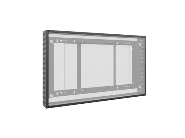 HAGOR - Monteringskomponent (cover set) - for flatpanel - plastikk - svart, RAL 9005 - skjermstørrelse: 55"