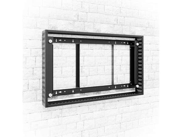 HAGOR - Monteringskomponent (cover set) - for flatpanel - plastikk - svart, RAL 9005 - skjermstørrelse: 55"