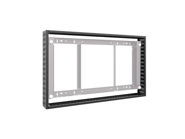 HAGOR - Monteringskomponent (cover set) - for flatpanel - plastikk - svart, RAL 9005 - skjermstørrelse: 55"