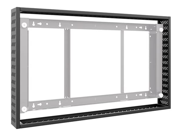 HAGOR - Monteringskomponent (cover set) - for flatpanel - plastikk - svart, RAL 9005 - skjermstørrelse: 55"