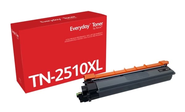 Everyday ™ Black Toner by compatible with Brother TN2510XL, High capacity, 3000 pages, Black, 1 pc(s)
