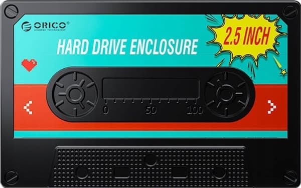 Orico 2580 HDD/SSD 2.5&quot; drive enclosure, 5Gbps, USB-A to USB Micro-B (black)