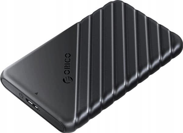 Orico-kabinett Orico 25PW1 HDD/SSD 2,5", 5 Gbps, USB-A til USB Micro-B (svart)