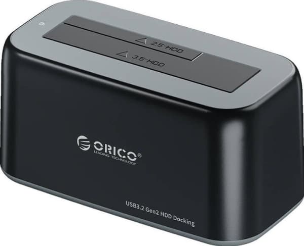 Orico dokkingstasjon Orico dokkingstasjon for 2,5 / 3,5" HDD / SSD, 5 Gbps, USB-C til USB-C/A (svart)