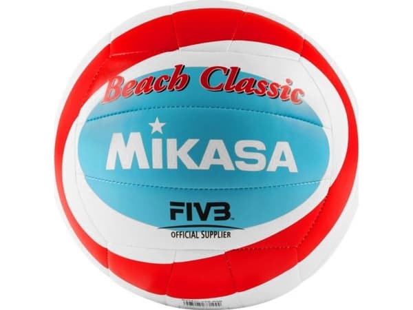 Sandvolleyball Mikasa Beach Classic hvit-rød-blå BV543C-VXB-RSB (5)