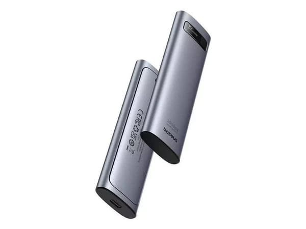 Baseus B00760600811-01, SSD-kabinett, M.2, M.2, 10 Gbit/s, USB-tilkobling, Grå