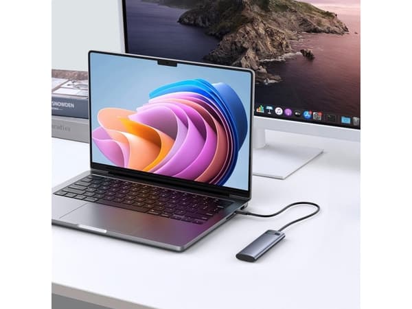 Baseus B00760600811-01, SSD-kabinett, M.2, M.2, 10 Gbit/s, USB-tilkobling, Grå