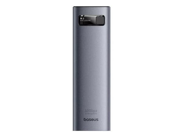 Baseus B00760600811-01, SSD-kabinett, M.2, M.2, 10 Gbit/s, USB-tilkobling, Grå