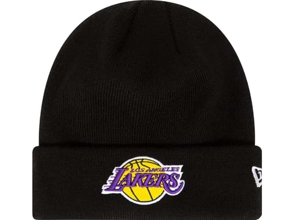 New Era New Era Essential Cuff Beanie Los Angeles Lakers Hat 60348856 Czarne One size