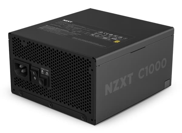 NZXT C-Series C1000 - Strømforsyning (intern) - ATX12V 3.1/ EPS12V 2.92 - 80 PLUS Gold - AC 100-240 V - 1000 watt - aktiv PFC - Europa - matt svart