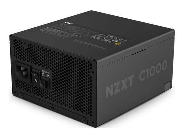 NZXT C-Series C1000 - Strømforsyning (intern) - ATX12V 3.1/ EPS12V 2.92 - 80 PLUS Gold - AC 100-240 V - 1000 watt - aktiv PFC - Europa - matt svart