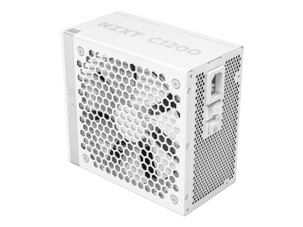 NZXT C-Series C1200 - Strømforsyning (intern) - ATX12V 3.1/ EPS12V 2.92 - 80 PLUS Gold - AC 100-240 V - 1200 watt - aktiv PFC - Europa - matt hvit