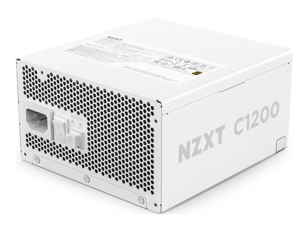 NZXT C-Series C1200 - Strømforsyning (intern) - ATX12V 3.1/ EPS12V 2.92 - 80 PLUS Gold - AC 100-240 V - 1200 watt - aktiv PFC - Europa - matt hvit Hvit