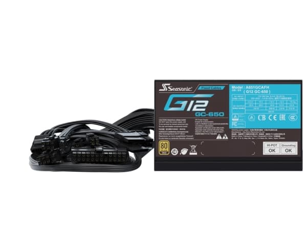 Seasonic virtalähde 650W G12 GC-650 80+Gold (SSP-650RT2)