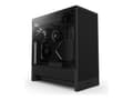 Miniatyrbild 1 av 5: NZXT H series H5 Flow - Mid tower - utökad ATX - genomskinlig sidopanel (härdat glas) - ingen strömförsörjning - svart - USB/ljud