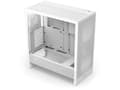 Miniatyrbild 5 av 5: NZXT H series H5 Flow - Mid tower - utökad ATX - genomskinlig sidopanel (härdat glas) - ingen strömförsörjning - vit - USB/ljud