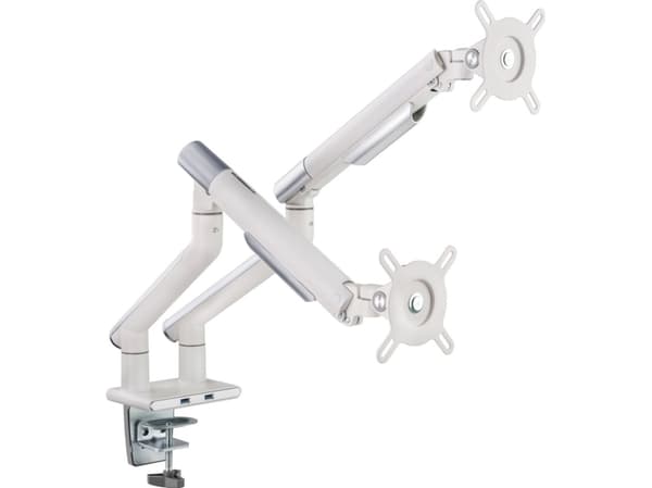 Alterzone Arm Duo USB Aluminum Monitor Arm, 2 x USB 3.0 Ports, White