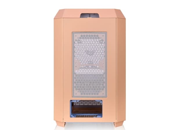 Thermaltake The Tower 300 - Microtower - micro ATX - genomskinlig sidopanel (härdat glas) - ingen strömförsörjning (PS/2) - peach fuzz - USB/ljud
