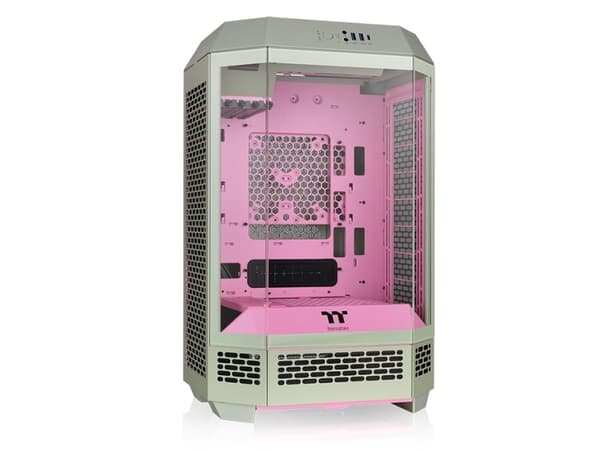 Thermaltake The Tower 300 - Microtower - mini ITX / micro ATX - genomskinlig sidopanel (härdat glas) - ingen strömförsörjning (PS/2) - matcha plommon