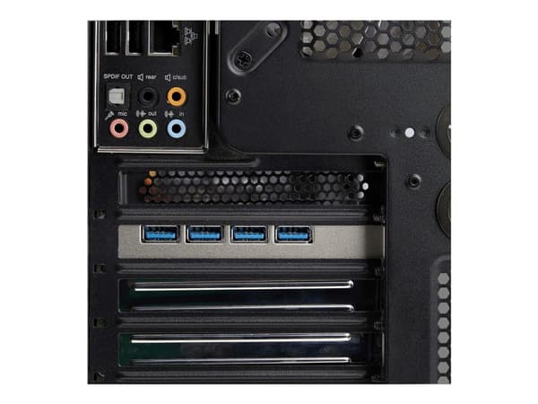 StarTech.com 4-Port USB-A PCIe Card, USB 3.2 5Gbps, 4x USB Controllers - USB-adapter - PCIe 2.0 x4 - USB 3.2 Gen 1 x 4 - svart - for P/N: FCREADMICRO