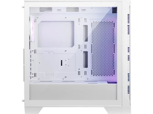 MSI MAG FORGE 320R AIRFLOW - Mid tower - ATX - sidepanel med vindu (herdet glass) - ingen strømforsyning (ATX) - hvit - USB/lyd