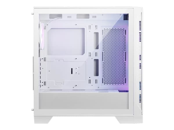 MSI MAG FORGE 320R AIRFLOW - Mid tower - ATX - sidepanel med vindu (herdet glass) - ingen strømforsyning (ATX) - hvit - USB/lyd Hvit