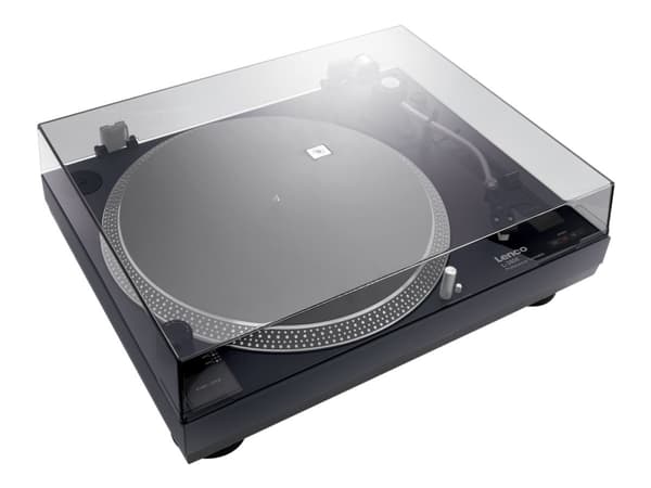 Lenco L-3808 Black, Suoravetolevysoitin, Musta, Alumiini, Metalli, Muovi, Alumiini, 33,45 RPM, Moving magnet (MMC)