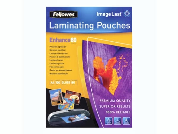 Fellowes - 80 mikroner - A4 (210 x 297 mm) lamineringspunger