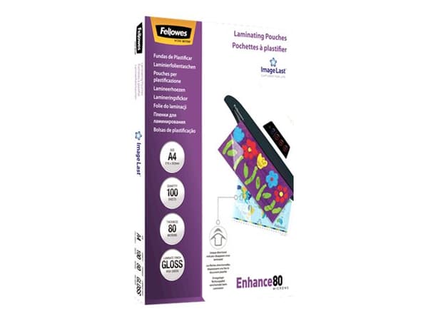 Fellowes - 80 mikroner - A4 (210 x 297 mm) lamineringspunger