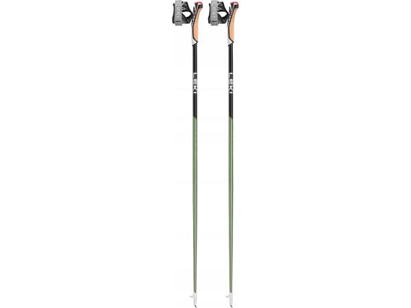 LEKI Flash Carbon, Unisex, Kiinteä pituus, Sauvakävely, I-tyypin kädensija, Korkki, Carbon (PRC 700)