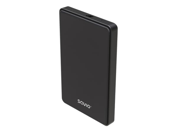 Savio SAVAK-73, HDD- / SSD kabinett, 2.5", USB-anslutning, Svart