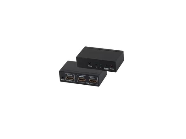 SHIVERPEAKS SHVP 05-02002 - HDMI-bryter, 2x HDMI hunn til HDMI hunn, 4K2K, 3D (SP05-02002)