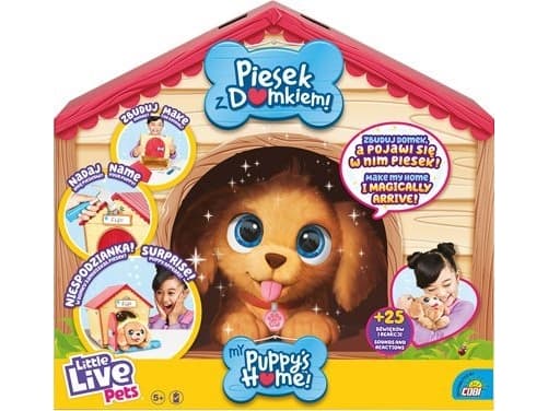 Cobi Little Live Pets interaktiv maskot - Hund med hus