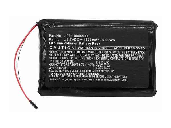 CoreParts - Batteri - Li-Ion - 1800 mAh - 6.66 Wh - svart - for Garmin zumo 340LM, 350LM, 390LM