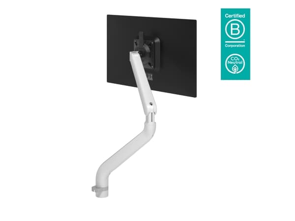 Dataflex 65.110, Festeklemme/gjennomføring, 9 kg, 131,6 cm (51.8"), 100 x 100 mm, Høydejustering, Hvit Hvit