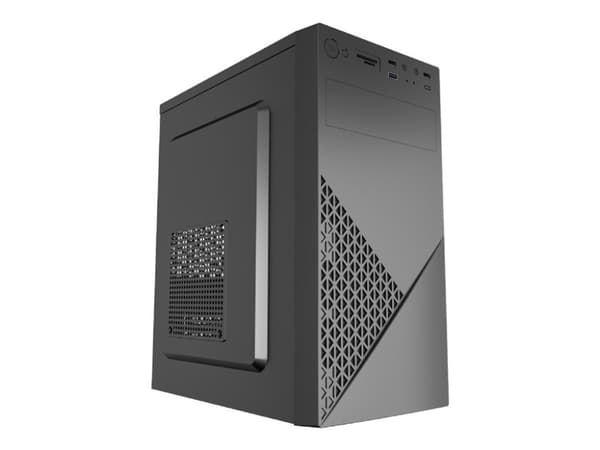 Gembird Fornax K170 - Office computer case - mini ATX - ingen strømforsyning (ATX) - svart - USB/lyd