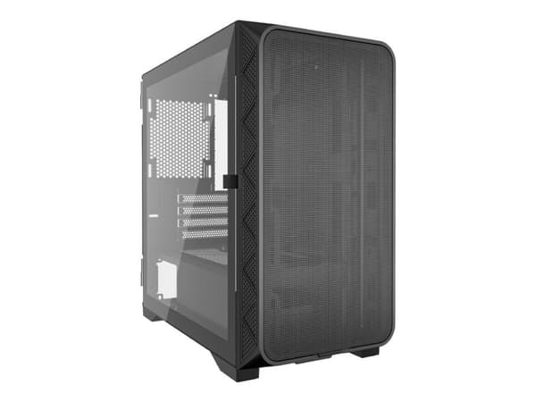 Gembird Fornax MK200 - mATX case gaming - mini ATX - sidepanel med vindu (glass) - ingen strømforsyning (ATX) - svart