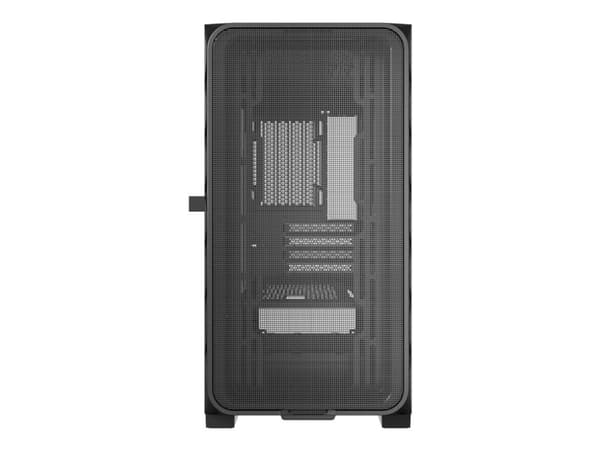 Gembird Fornax MK200 - mATX case gaming - mini ATX - sidepanel med vindu (glass) - ingen strømforsyning (ATX) - svart