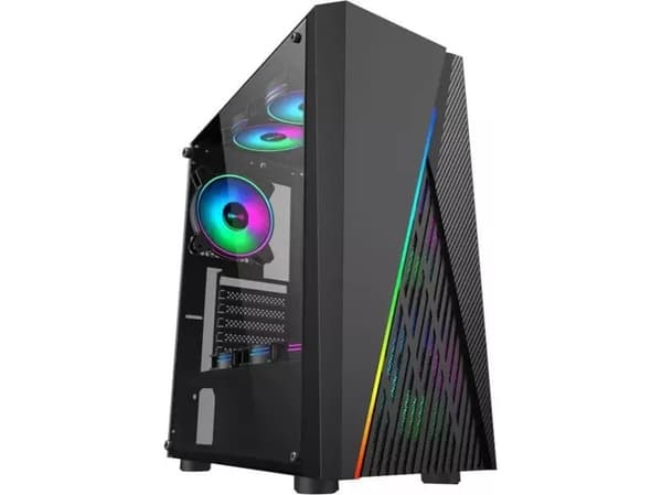 PC Midi Tower USB 3.0 Gaming Case without Power Adapter