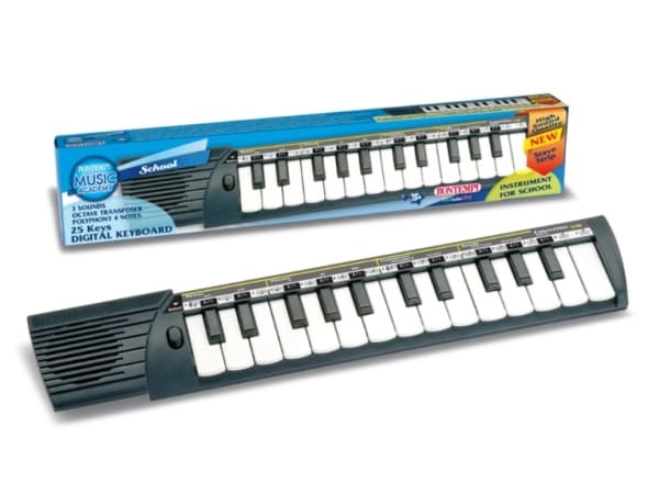 Bontempi Concertino, Lelumusiikki-instrumentti, MIDI-näppäimistö, AA, 262 g, Musta, Valkoinen