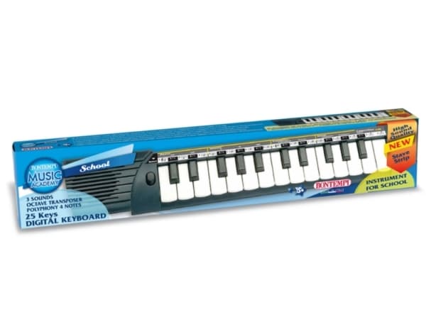 Bontempi Concertino, Musikalsk instrument til lek og moro, MIDI-keyboard, AA, 262 g, Sort, Hvit