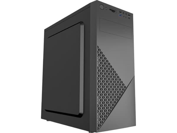 GEMBIRD ATX-kotelo Fornax 170 2x USB 2.0 + 1x USB 3.0+ 1x USB Type-C+ kortinlukija PSU 600W 80PLUS pronssi musta
