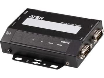 Tulostuspalvelin Aten ATEN ATEN SN3402 2-porttinen RS-232/422/485 Secure Device Server -laitepalvelin musta