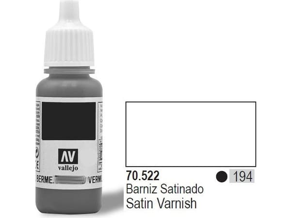 Vallejo 70.522, Transparent, Halvglättat, 17 ml, Plastflaska, 1 styck