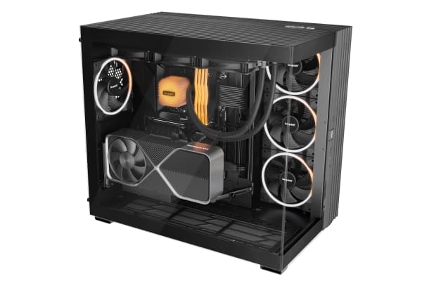 be quiet! Light Base 900 DX - FT - utökad ATX - genomskinlig sidopanel (glas) - ingen strömförsörjning (ATX / PS/2) - svart - USB/ljud