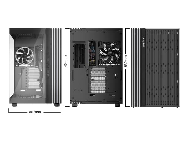 be quiet! LIGHT BASE 900 FX Black, Full Tower, PC, Black, ATX, EATX, micro ATX, Mini-ITX, XL-ATX, Acrylonitrile butadiene styrene (ABS), Glass, SGCC,